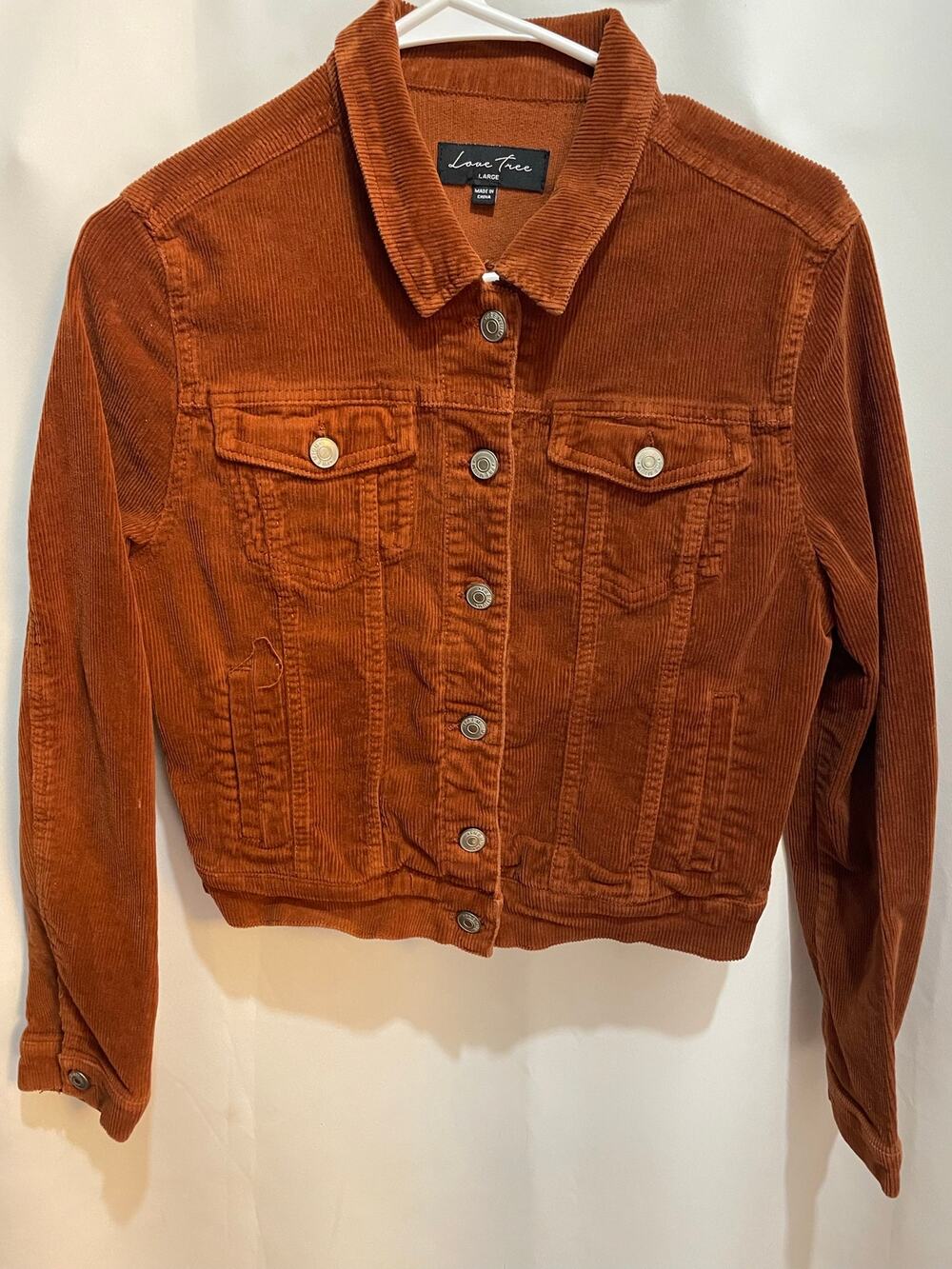 orange large love tree jacket